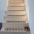 World Rug Gallery Moroccan Trellis Non-Slip Stair Treads8.6 x 26 Gray, 4PK 70060GRAY4PK